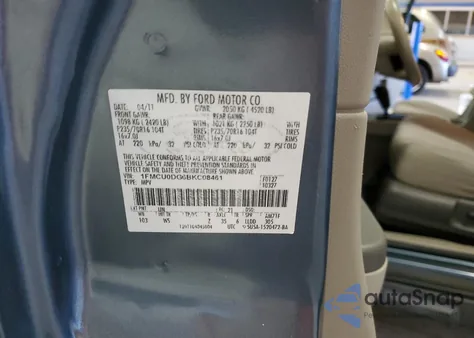 2011 Ford Escape Xlt z USA, uszkodzony, nr VIN 1FMCU0DG6BKC08461